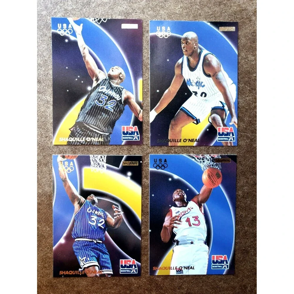 1996-97 SKYBOX USA BASKETBALL SHAQUILLE O'NEAL #17 #27 #37 & #47  & #53 LOT OF 5